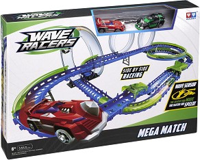 Wave Racers - Mega Match - Комплект писта и  2 състезателни коли със сензор за движение - играчка
