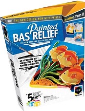 Създай и оцвети барелефно пано - Морско дъно - Творчески комплект от серията "Painted Bas Relief" - творчески комплект