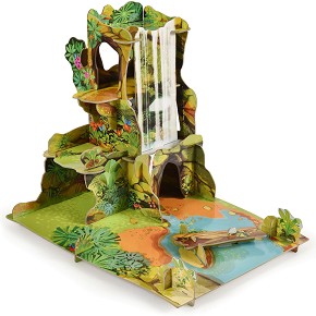 Картонен сглобяем макет за игра на джунгла Papo - От серията Диви животни - макет