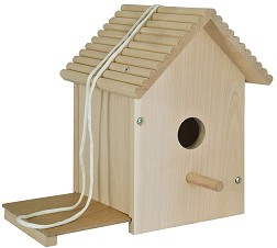 Направи и декорирай сам - Дървена къща за птици - Творчески комплект от серията "Outdoor" - творчески комплект