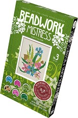 Научи се да бродираш с мъниста - Цветя - Творчески комплект от серията "Beadwork Mistresses" - творчески комплект