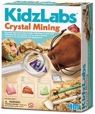 Мина за кристали - Детски образователен комплект от серията "Kidz Labs" - продукт
