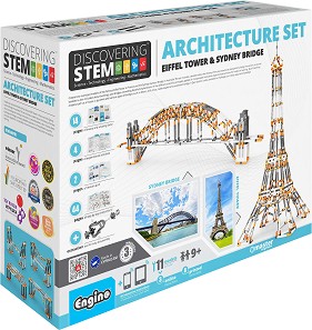 Архитектура - Сгради и мостове - Детски конструктор от серията "Discovering Stem" - играчка
