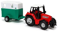 Метален трактор с ремарке за коне - Детска играчка - играчка