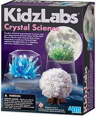 Наука за кристали - Детски образователен комплект от серията "Kidz Labs" - образователен комплект