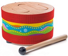 Барабан - Мексико - Детски дървен музикален инструмент - играчка
