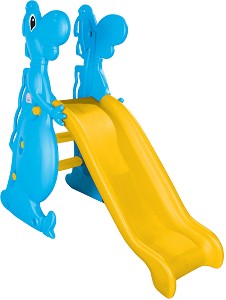 Детска пързалка Pilsan Happy Dino - С размери 122 / 140.5 / 62 cm - играчка