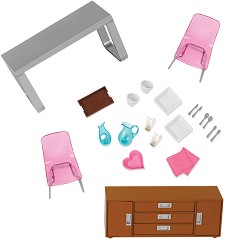 Мебели и аксесоари за трапезария - Обзавеждане за къщи за кукли - играчка