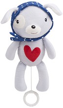 Плюшено зайче - Red Heart - Бебешка плюшена играчка от серията "Love Rome" - играчка