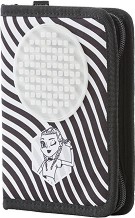 Ученически несесер Pixie Cew - Комплект с аксесоар за декорация от серията Black and White - несесер