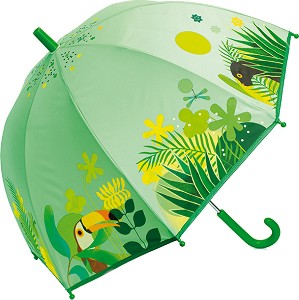 Детски чадър - Тропическа джунгла - детски аксесоар