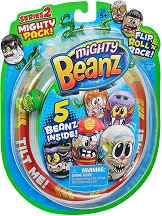 Mighty Beanz: Комплект от 5 бобчета за игра - Играчка изненада - играчка