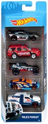 5   Mattel - Police Pursuit -   Hot Wheels - 