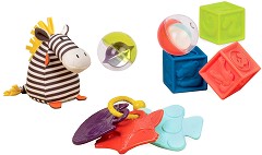 Комплект бебешки играчки Battat - От серията "B Toys", 0+ месеца - играчка