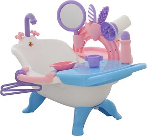 Вана за къпане на кукла - Детски комплект за игра с аксесори - играчка