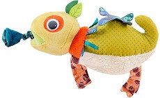 Хамелеон - Вибрираща плюшена играчка за бебета : от серията "Dans la jungle" - играчка