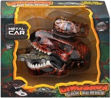 Динозавър изстрелвачка - С метална количка - играчка