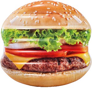 Надуваем дюшек Intex - Хамбургер - С размери 145 x 142 cm - надуваем дюшек