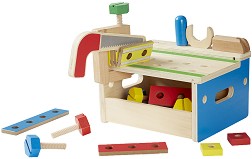 Детска работилница - Дървен комплект за игра - играчка