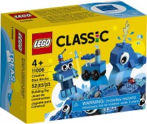 LEGO: Classic - Creative Blue Bricks - Детски конструктор в кутия - играчка