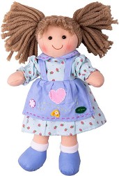 Парцалена кукла Грейс - Bigjigs Toys - С височина 28 cm - играчка