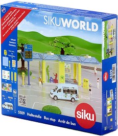 Автобус и спирка - Комплект за игра от серията "Siku: World" - играчка