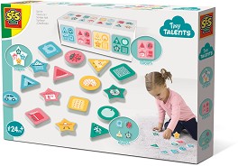 Геометрични фигури за сортиране - Детски образователен комплект за игра от серията "Tiny Talents" - играчка