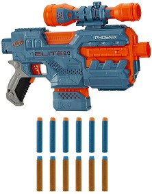Nerf - Elite 2.0 Phoenix CS6 - Бластер в комплект с 12 стрелички - играчка