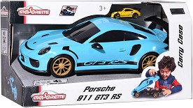Кола гараж Majorette Porsche 911 GT3 RS - В комплект с малка метална количка - количка