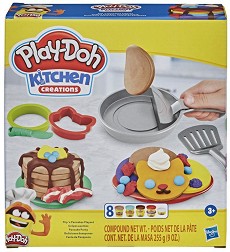 Направи сам - Палачинки - Творчески комплект с моделин от серията "Play-Doh: Kitchen" - творчески комплект