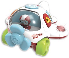 Музикално самолетче - Детска играчка със светлинни и звукови ефекти - играчка