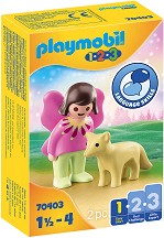 Фея с лисиче - Фигури от серията "Playmobil: 1.2.3" - фигури