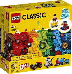 LEGO: Classic - Bricks and Wheels - Детски конструктор в кутия - играчка