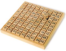 Дървена таблица за умножение - Образователен комплект - играчка
