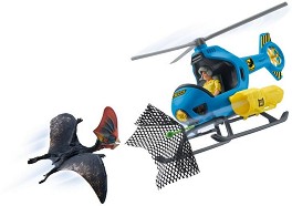 Хеликоптер за лов на динозаври - Фигури от серията "Праисторически животни" - фигури