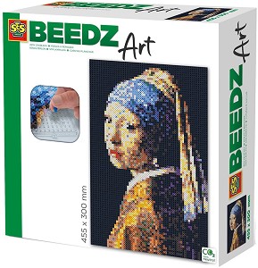 Мозайка от мъниста - Момиче с перлена обица - Творчески комплект от серията "Art" - творчески комплект