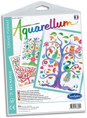 Оцветявай по номера - Дървото на живота - Творчески комплект от серията "Aquarellum" - творчески комплект