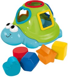Плуващ сортер - Костенурка - Детска образователна играчка за баня от серията "ABC" - играчка