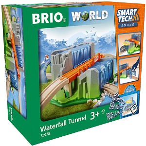 Водопад и тунел - Дървен комплект за игра - играчка