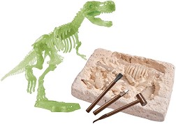 Сглоби си сам - Фосфоресциращ Тиранозавър Рекс - Детски образователен комплект - образователен комплект