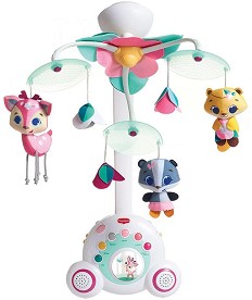 Музикална въртележка - Soothe'n Groove - Играчка за бебешко креватче от серията "Tiny Princess Tales" - играчка