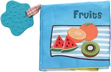 Мека книжка с дъвкалка - Fruits - играчка