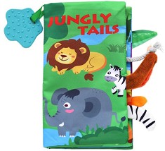 Мека книжка с дъвкалка - Jungly Tails - играчка