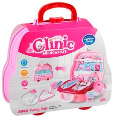 Лекарско куфарче - Детски комплект с аксесоари - играчка
