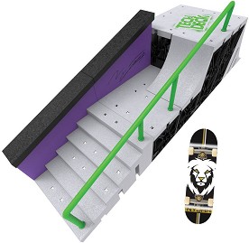Tech Deck - Nyjah Skatepark - Комплект от фингърбор и рампа - играчка