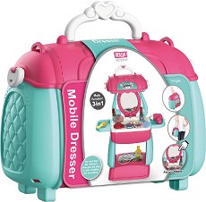 Куфарче за разкрасяване - Детски комплект с аксесоари - играчка