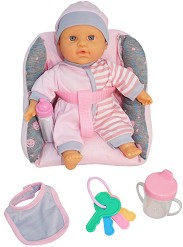 Кукла-бебе Жасмин със столче - Комплект играчки с аксесоари - играчка