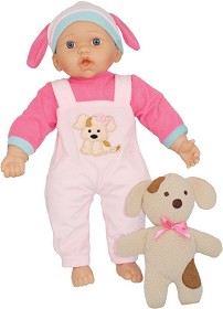 Бебе Бамболина в гащеризон - В комплект с плюшена играчка от серията "Bambolina" - кукла