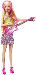 Барби певица - Малибу - Кукла със светлинни и звукови ефекти и аксесоари от серията "Barbie" - кукла