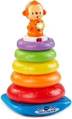 Интерактивна низанка - Маймунка - Детска образователна играчка - играчка